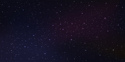Beautiful background galaxy illustration with stardust and bright shining stars illuminating the space.