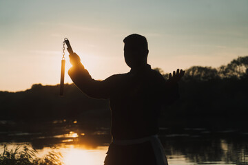 Matial Art Fighter Sunset