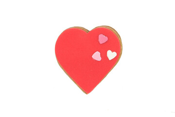 Cookies with heart shape for weddings or valentines day