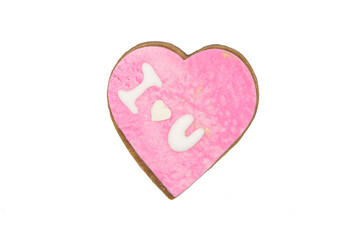 Cookies with heart shape for weddings or valentines day