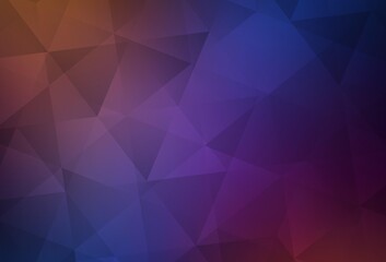 Fototapeta premium Light Blue, Red vector abstract polygonal background.