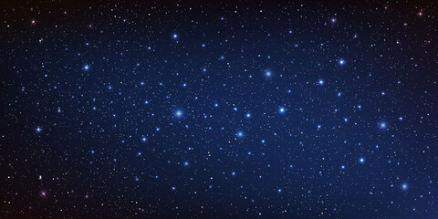 Beautiful galaxy background with nebula cosmos stardust and bright shining stars in universe, Vector illustration.