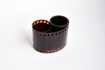 Old photo film with family archive