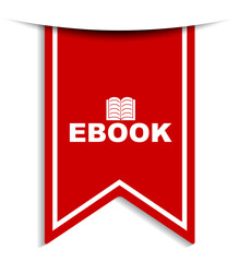 red vector illustration banner ebook