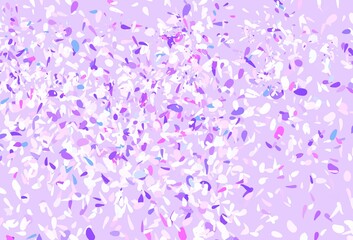 Obraz premium Light Purple, Pink vector elegant wallpaper with leaves.