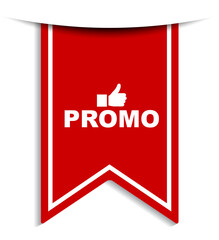 red vector illustration banner promo
