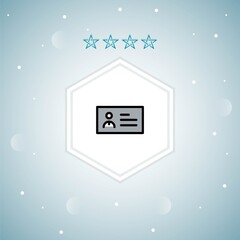 business card vector icons