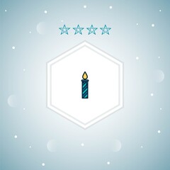 candle vector icons