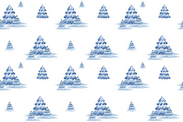 watercolor seamless patterns christmas