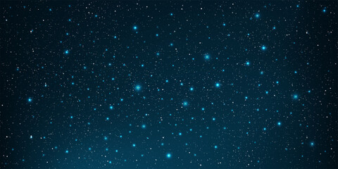 Beautiful galaxy background with nebula cosmos stardust and bright shining stars in universe, Vector illustration.