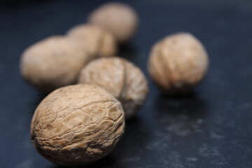 walnuts close up
