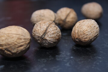 walnuts close up