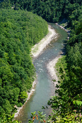 River valley from above