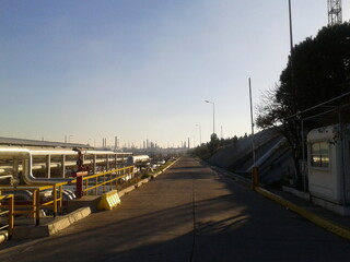 
view from the harbor, pipelines system