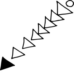 arrows, lines, guides, doodle, sketch, graphic vector illustration hand drawn. Elements on white background separately