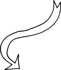 
arrows, lines, guides, doodle, sketch, graphic vector illustration hand drawn. Elements on white background separately