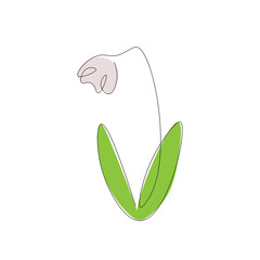 Flower icon on white background. Vector illustration