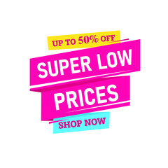 Store label. Sale, discount, special offer concept. Isolated vector. Online shopping. Background, poster, banner design. Poster for paper design. Banner sale