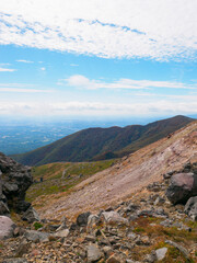 View from above a timber line (Tochigi, Japan)