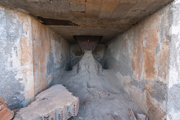 exit from a hopper of a mining complex