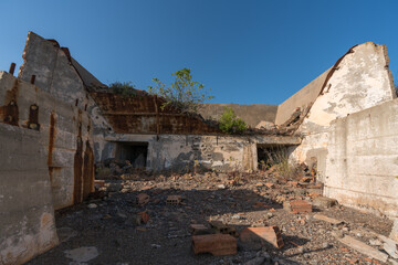 Construction in an abandoned mining complex in southern Spain