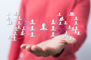 hierarchy connection team group digital