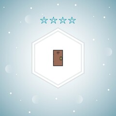 door vector icons modern