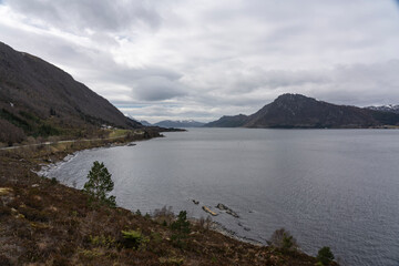 Fototapeta na wymiar Viewfrom Rovdefjord, Sunnmøre, Norway.