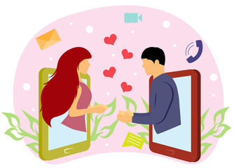 love in the distance via smartphone