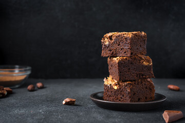 Chocolate brownie desert