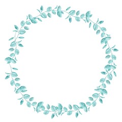 優しいタッチのユーカリのフレーム