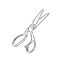 Obraz premium scissors vector sketch illustration. Doodle style scissors illustration