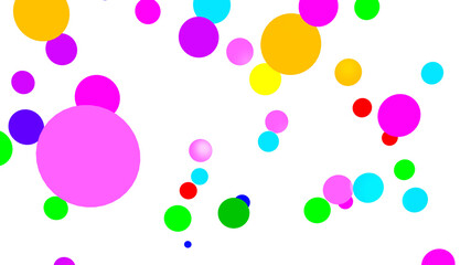 colorful confetti on white background