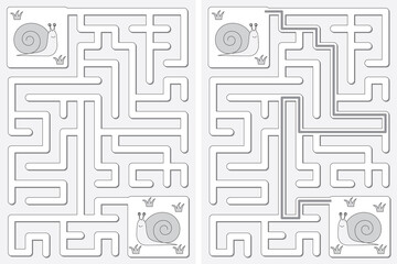 Easy snails maze