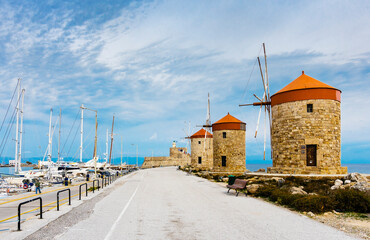 Windmills of Rhodes Island © nejdetduzen