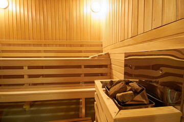 steam room in the sauna