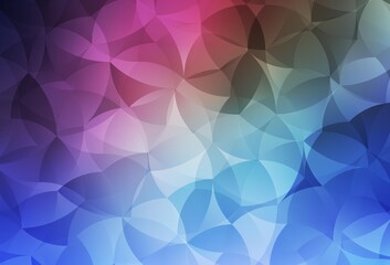 Obraz premium Dark Pink, Blue vector gradient triangles template.