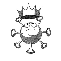 Butterfly. Silhouette of two wings similar to the girl's face