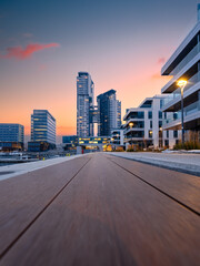 Gdynia city panorama, new marina