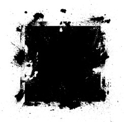 Set of Grunge Black and White Frames . textured rectangles for image