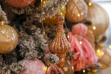 christmas decorations on the tree