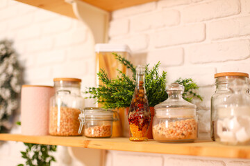 spices and cooking utensils