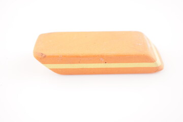 used eraser on white background