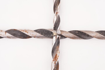metal drill on a white background