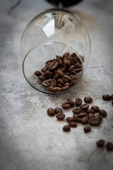 
A glass of red and white gourmet wine.