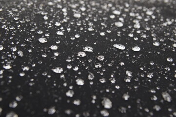 Tropfen auf Nanoversiegeltem Stoff