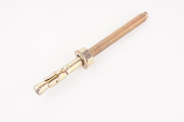 metal anchor on white background