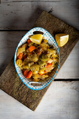 Leek with Olive Oil (In Turkish; Zeytinyagli Pirasa).  Turkish Braised Leeks and Carrots In Olive Oil. 