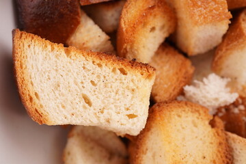 crackers on a white background