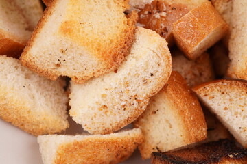 crackers on a white background